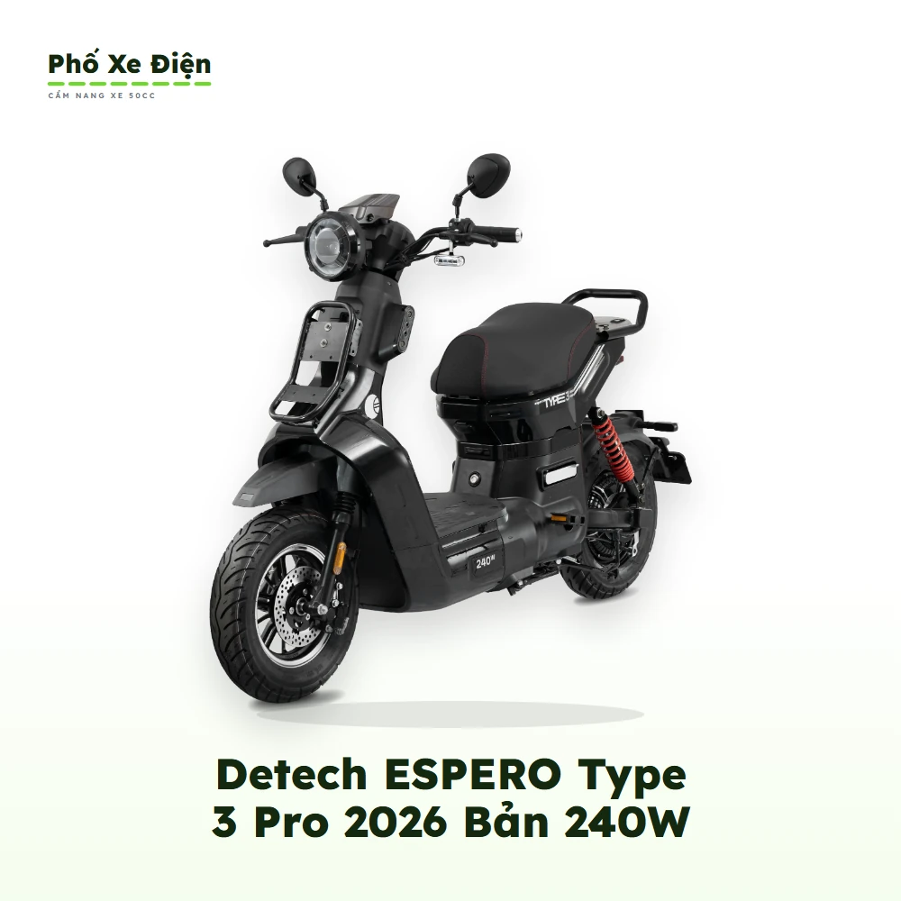 Xe Điện Detech ESPERO Type 3 Pro 2026 Bản 240W