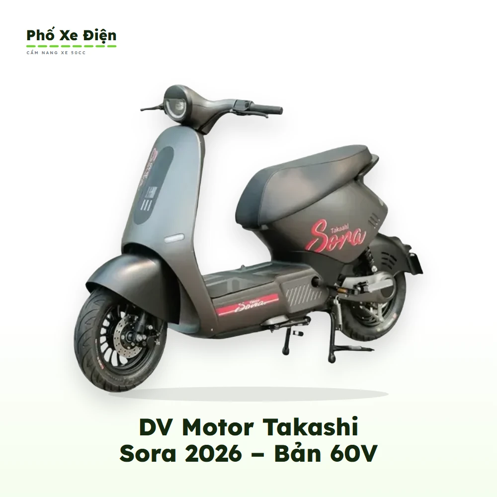 Xe Điện DV Motor Takashi Sora 2026 – Bản 60V