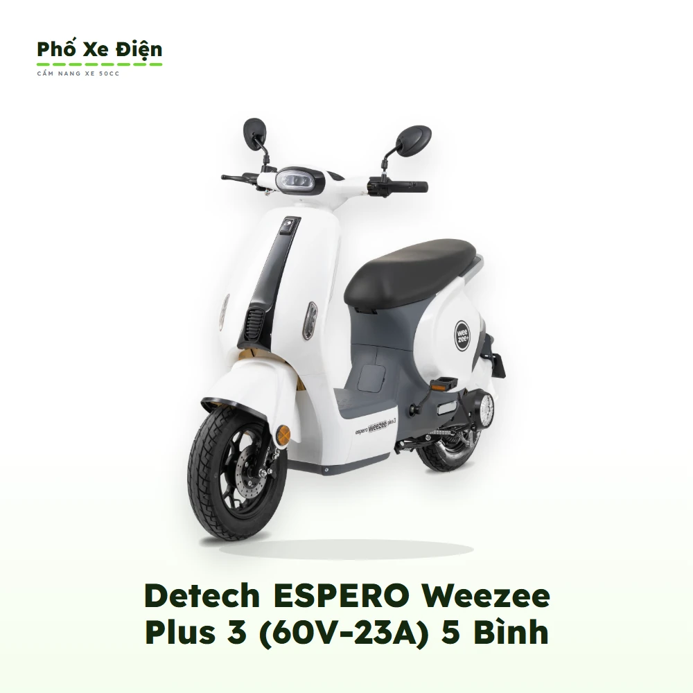 Xe Điện Hottrend Detech ESPERO Weezee Plus 3 (60V-23A) 5 Bình