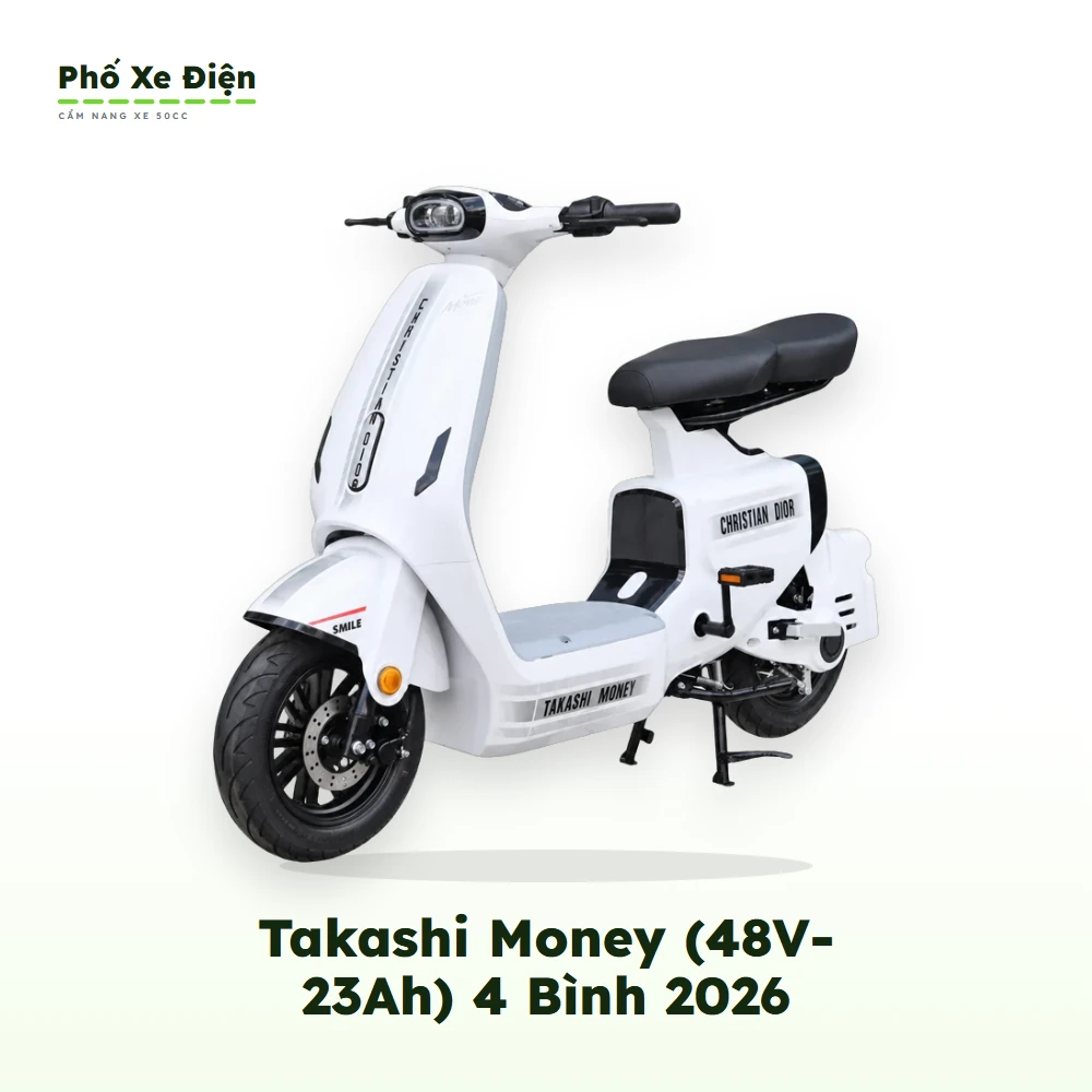 Xe Điện Takashi Money (48V-23Ah) 4 Bình 2026