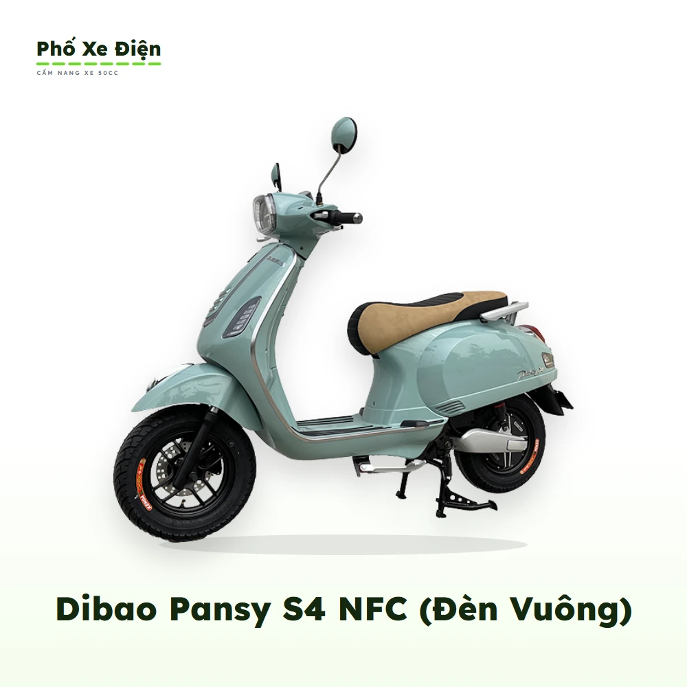 Xe Máy Điện Dibao Pansy S4 NFC (Đèn Vuông)
