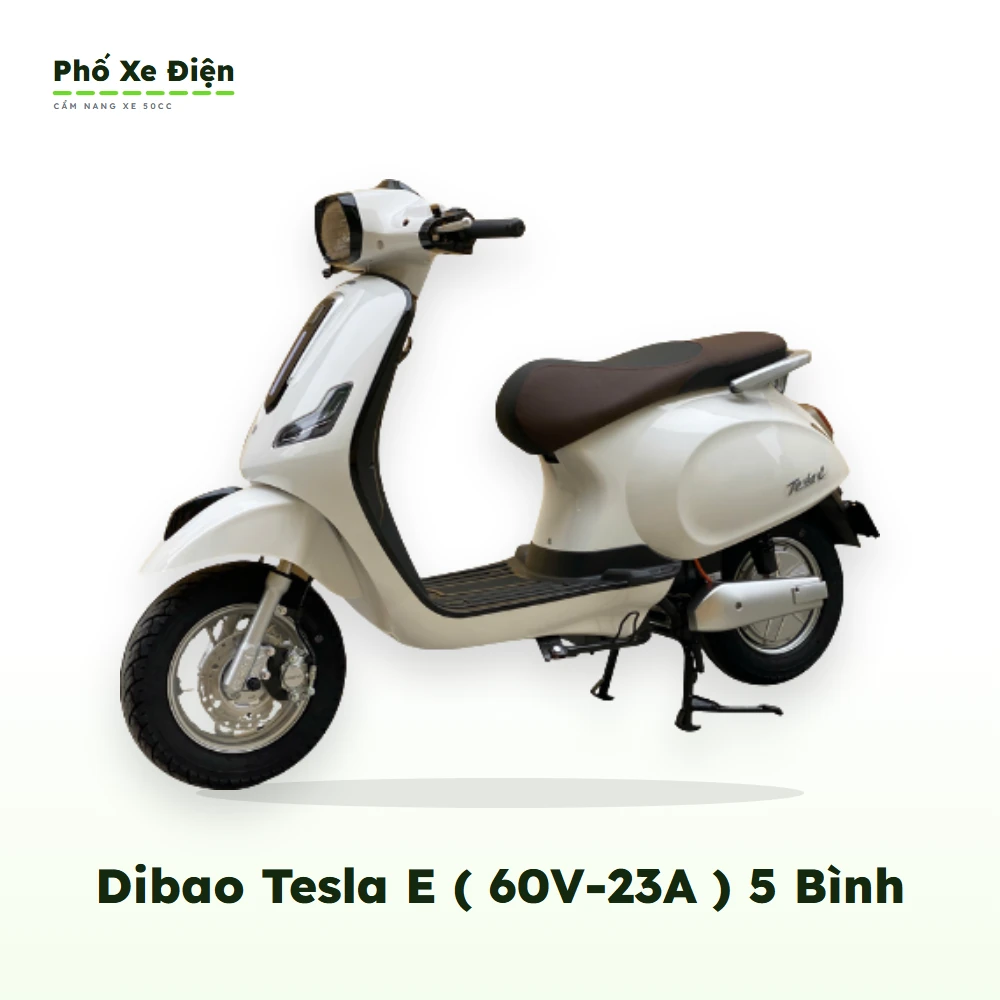 Xe Máy Điện Dibao Tesla E ( 60V-23A ) 5 Bình