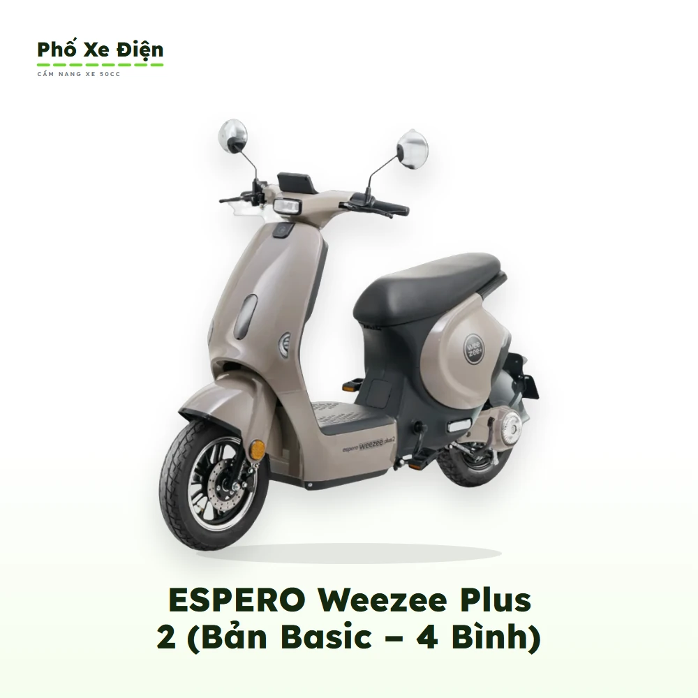 Xe Máy Điện ESPERO Weezee Plus 2 (Bản Basic – 4 Bình)