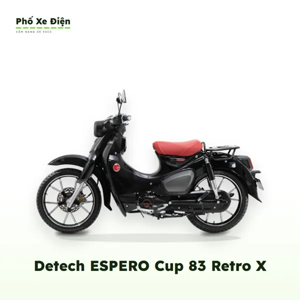 Xe Máy 50cc Detech ESPERO Cup 83 Retro X