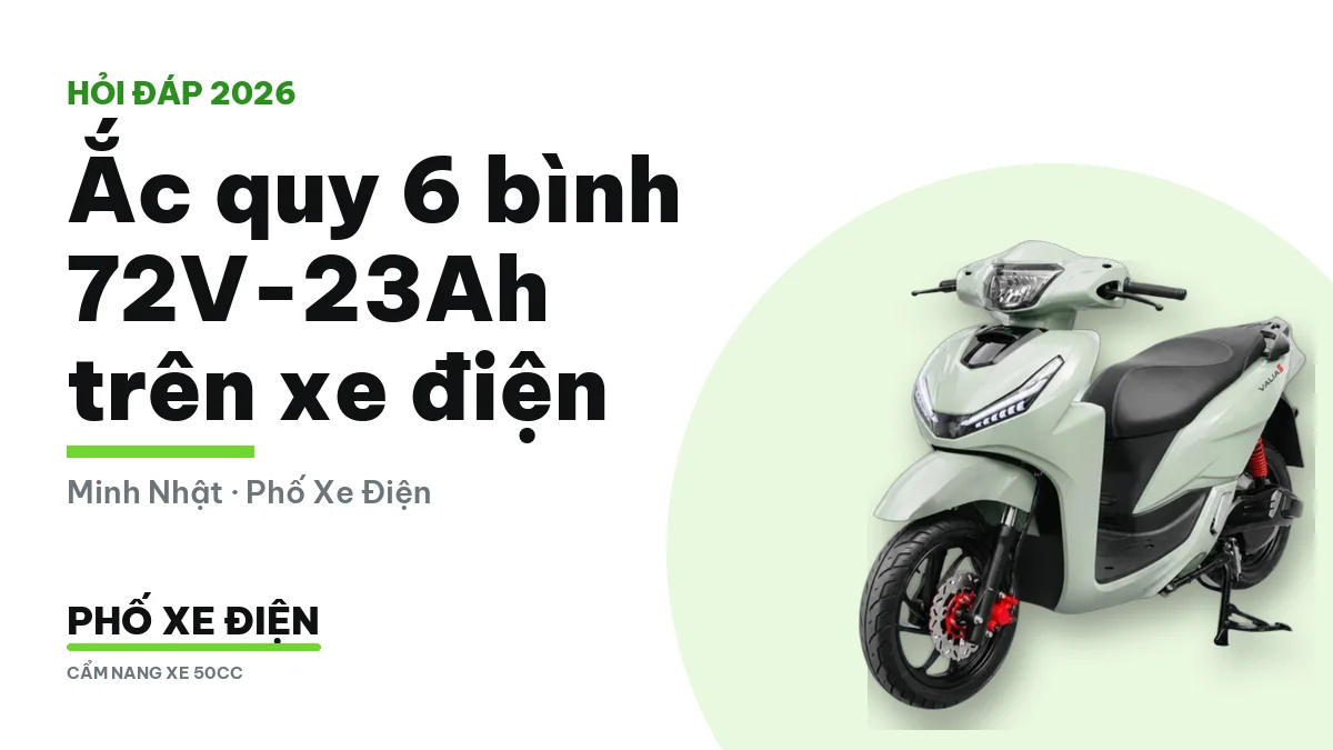 Ắc quy 72V-23Ah trên xe điện