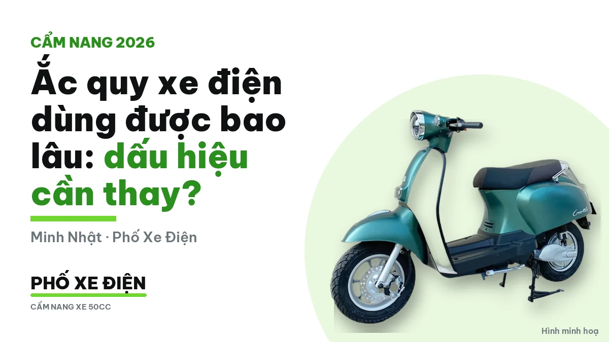 Ắc quy xe điện dùng được bao lâu