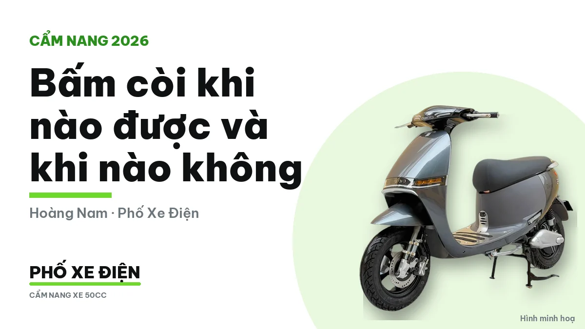 Người lái xe chỉ bấm còi để báo hiệu tình huống mất an toàn hoặc chuẩn bị vượt xe