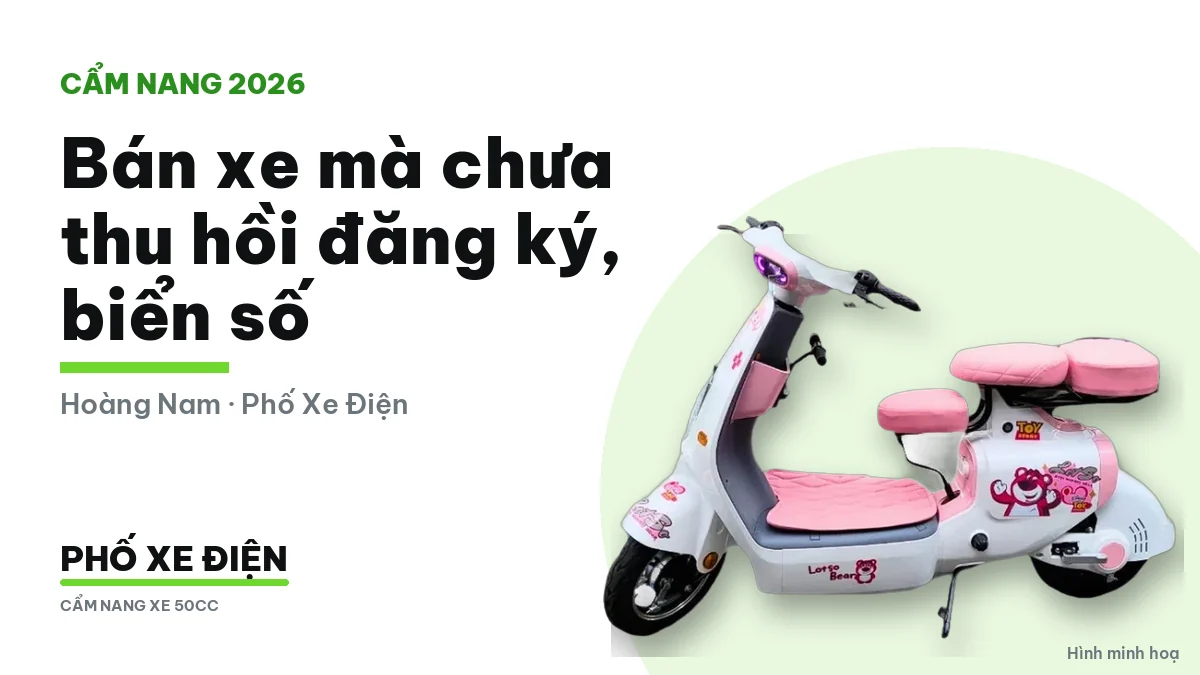 Giao xe máy cho người mua khi giấy đăng ký vẫn mang tên người bán