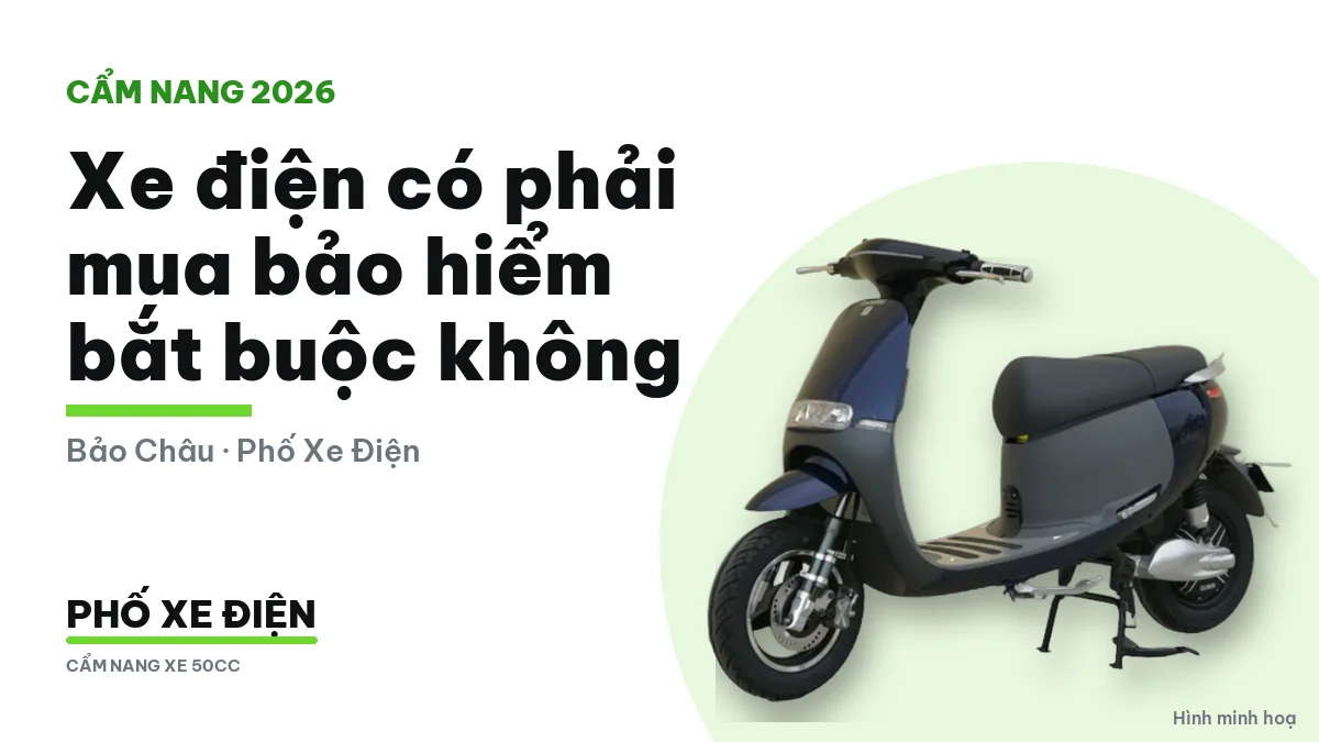 Bảo hiểm bắt buộc xe máy điện