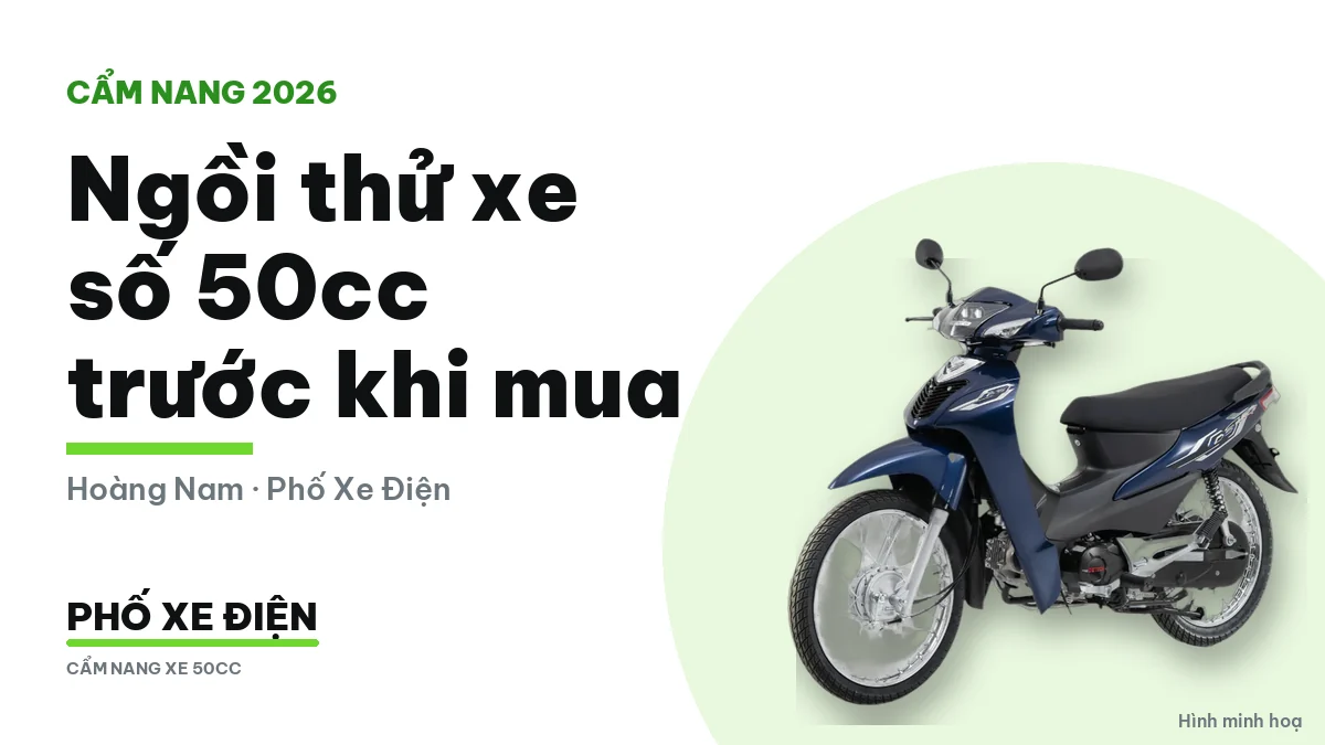 Bốn mẫu xe số 50cc ngồi thử trước khi mua