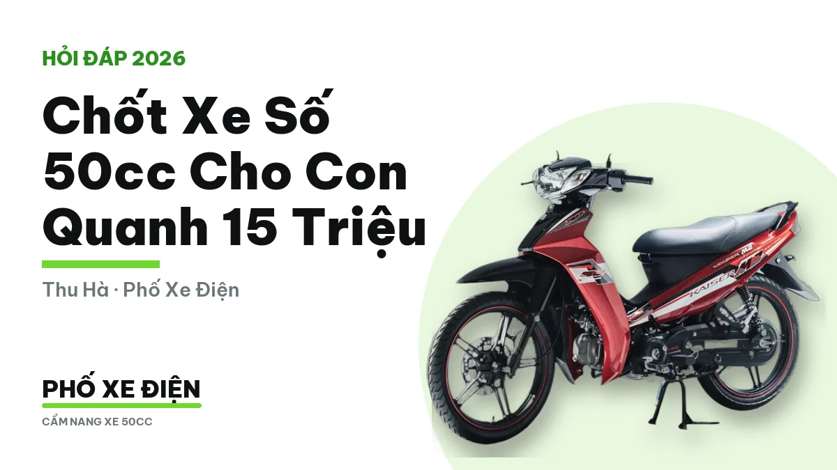 Bốn xe số 50cc đậu trước cửa hàng