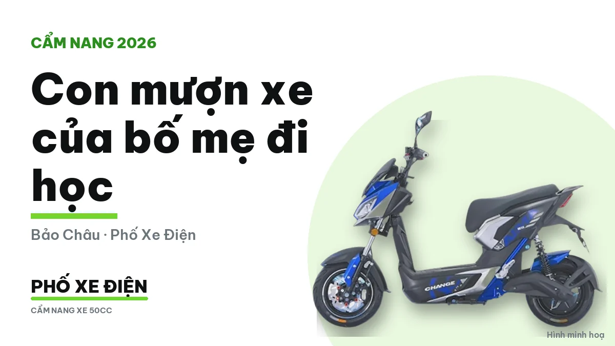 Con mượn xe của bố mẹ đi học có bị phạt không chính chủ