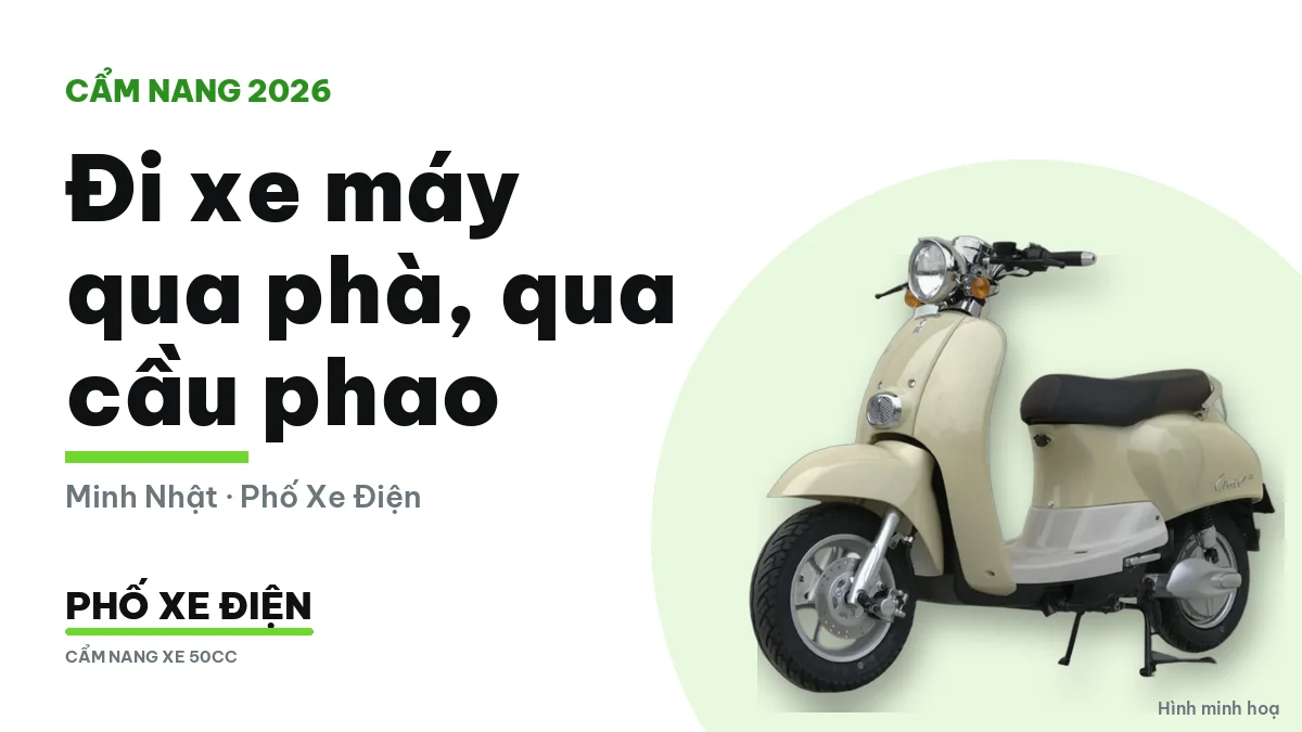 Xe máy xếp hàng chờ lên phà