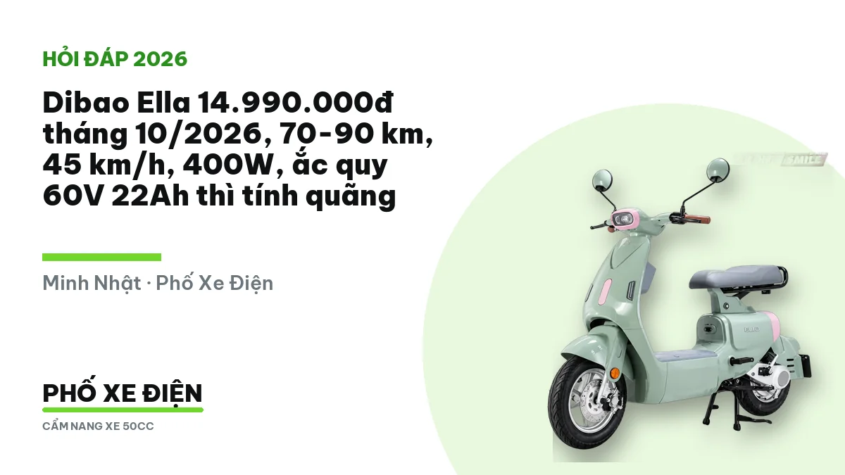 Xe điện Dibao Ella dựng trước cổng trường buổi sáng