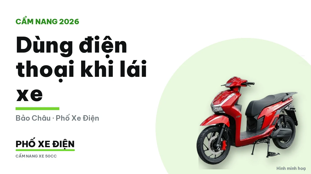 Người lái xe không dùng điện thoại khi đang điều khiển phương tiện