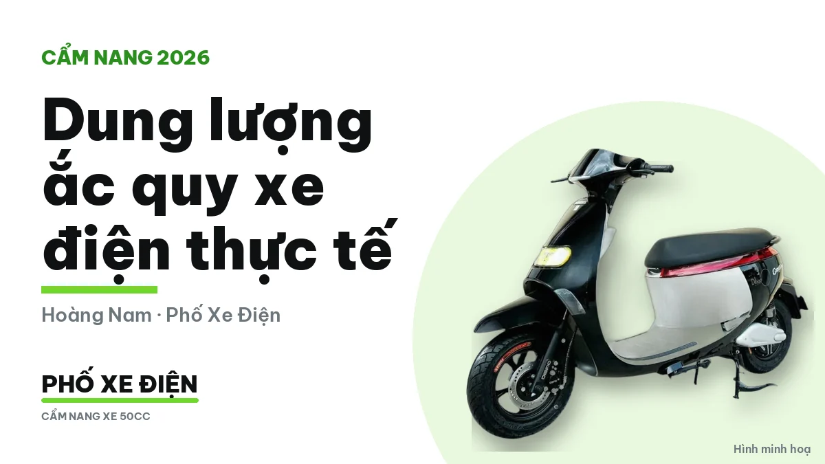 Dung lượng và điện áp ắc quy xe điện đo được khi thử nghiệm theo quy chuẩn