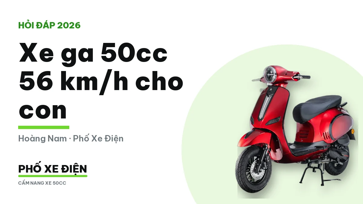 Xe ga 50cc Kaiser Gova và Daelim Kosmo cùng tốc độ 56 km/h