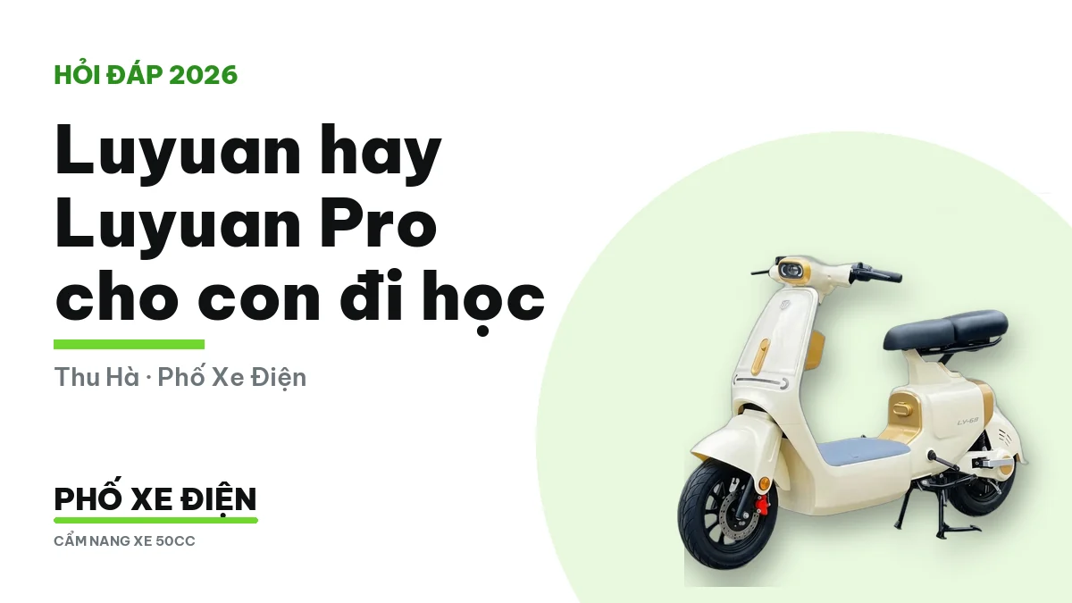 Xe điện Luyuan cho học sinh đi học