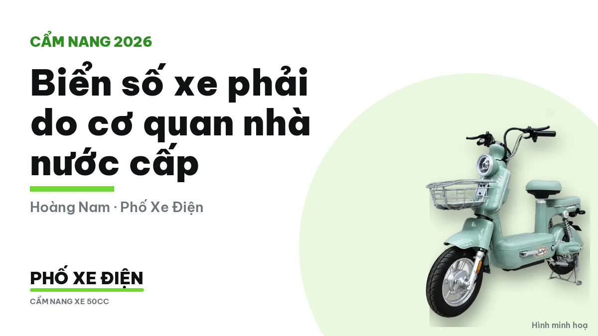 Biển số xe phải do cơ quan nhà nước cấp