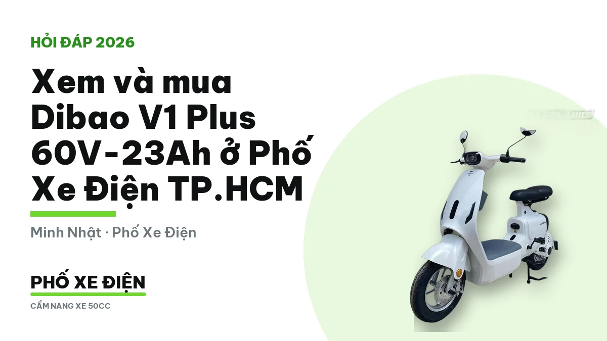 Xe máy điện Dibao V1 Plus trong cửa hàng Phố Xe Điện