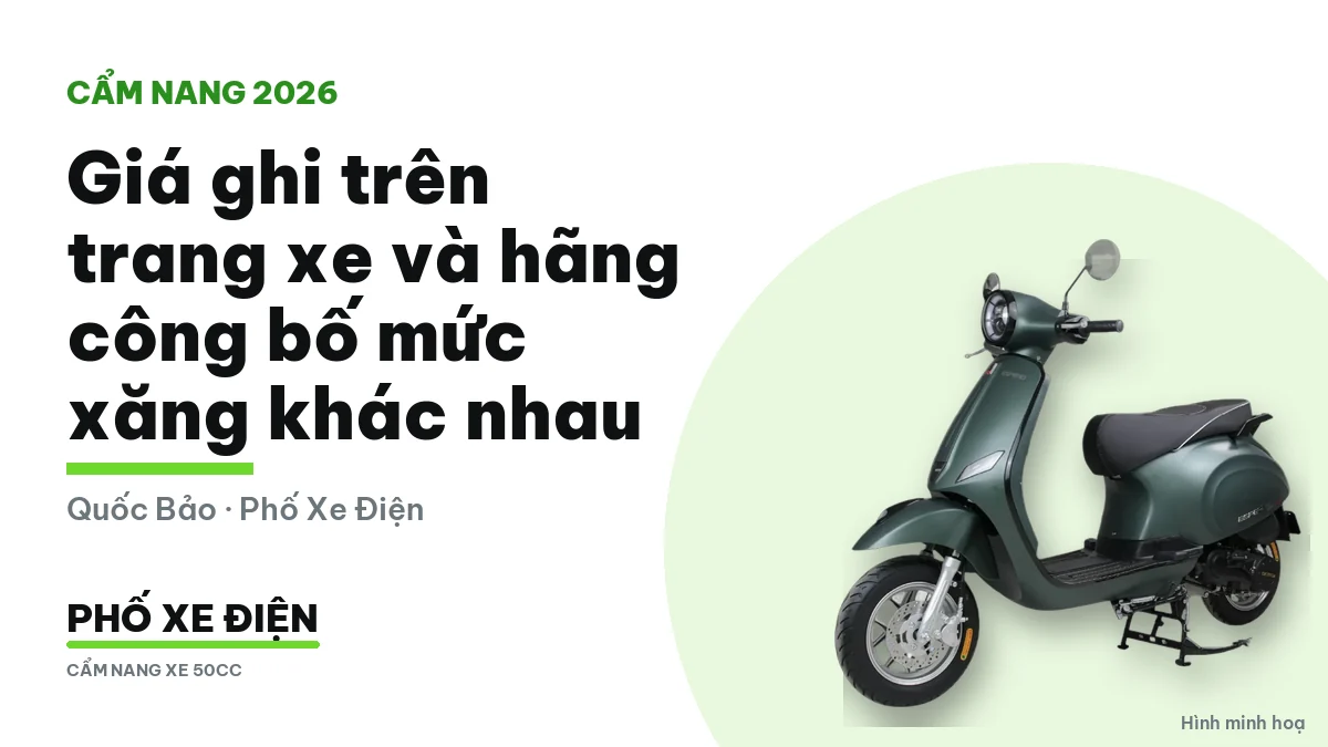 Bảng đồng hồ xe ga 50cc nhìn gần, đặt cạnh thông số mức xăng