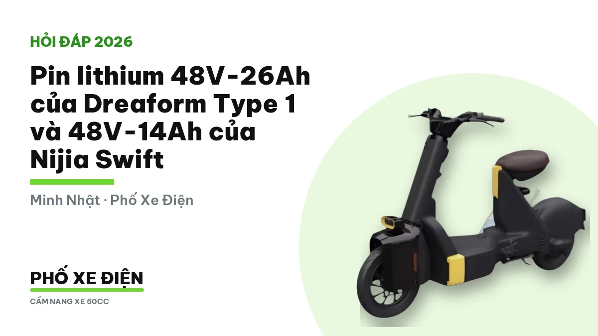Pin lithium 48V-26Ah và 48V-14Ah khác nhau ở đâu