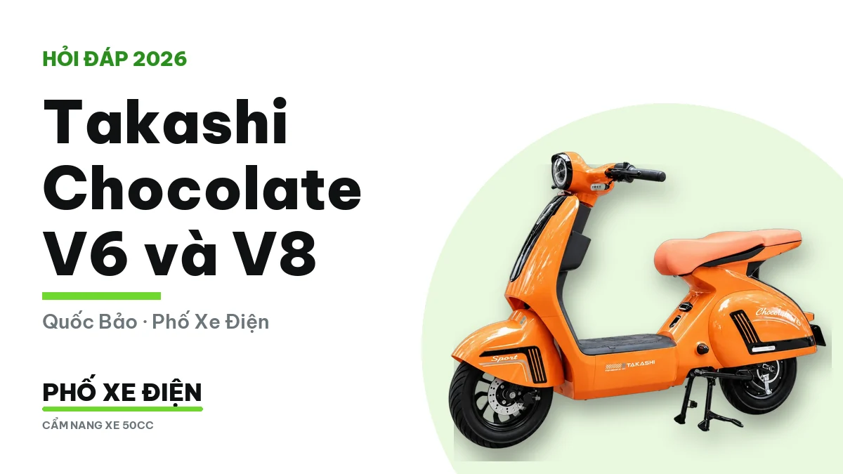 Takashi Chocolate V6 và V8 đặt cạnh nhau để so sánh công suất