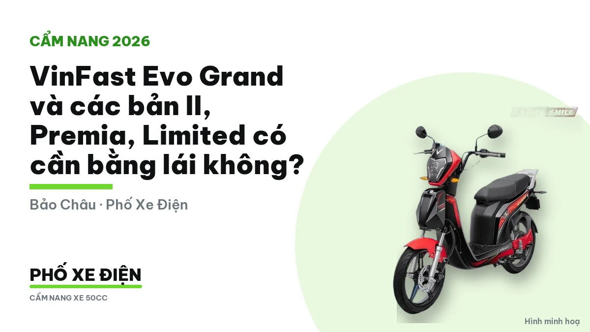 VinFast Evo Grand trước cửa hàng