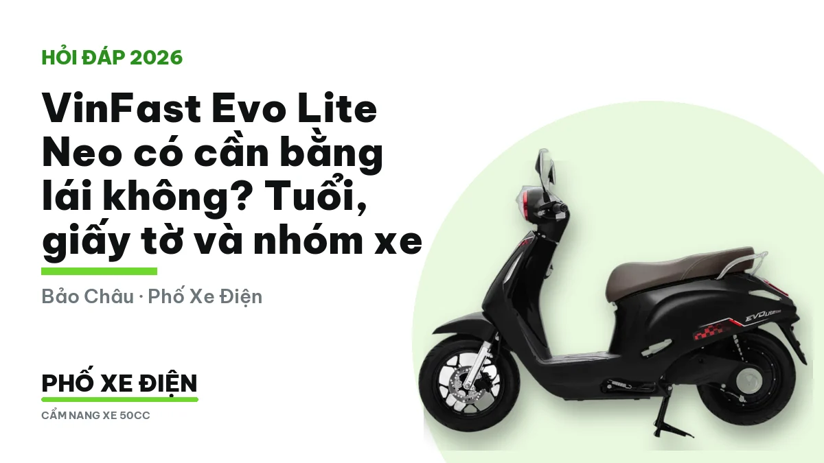 VinFast Evo Lite Neo trước cửa hàng