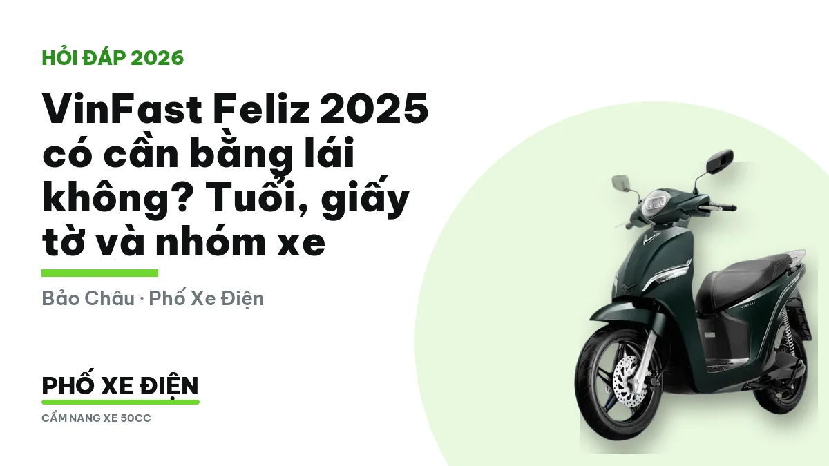 Xe máy điện VinFast Feliz 2025 dựng trước cửa nhà buổi sáng