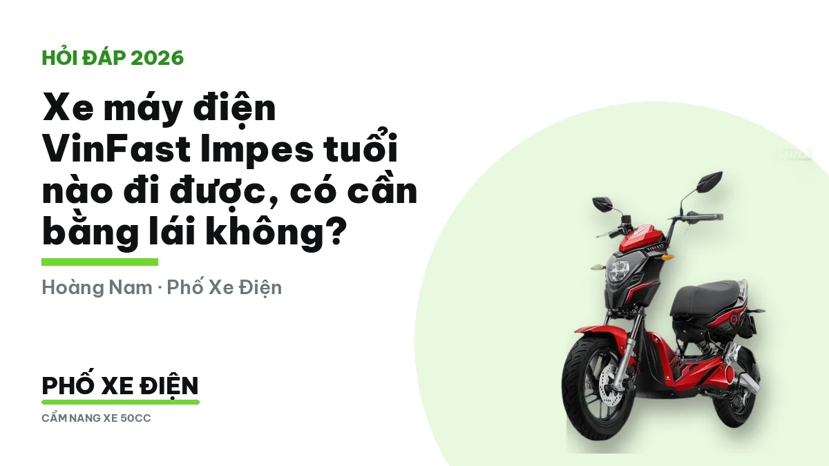 Xe máy điện VinFast Impes cho con đi học