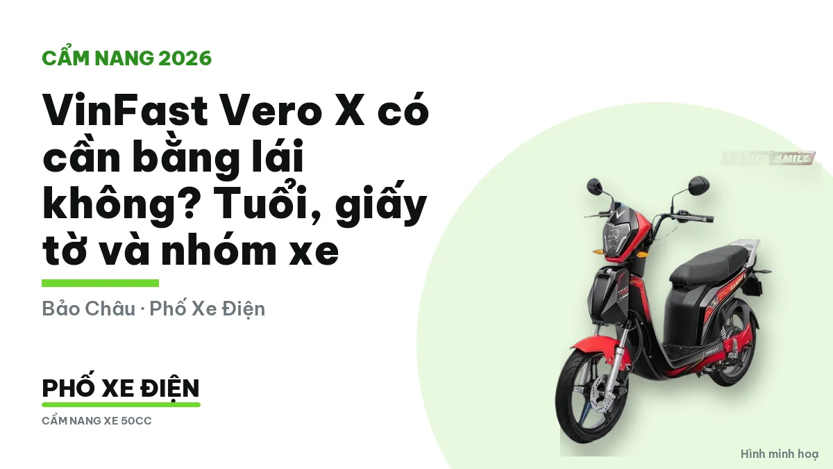 Xe máy điện VinFast Vero X dựng trước cửa nhà buổi sáng