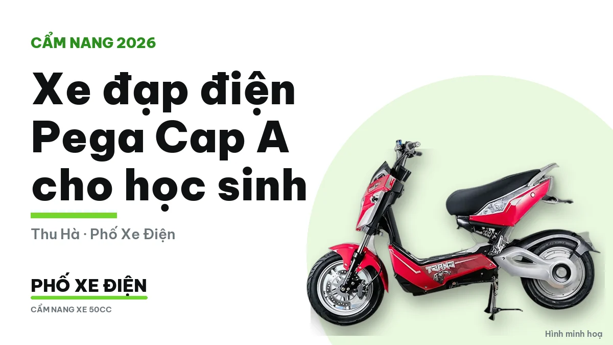 Xe đạp điện Pega Cap A cho học sinh