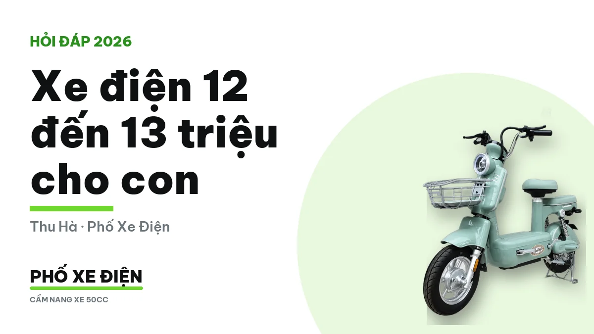 Xe điện cho học sinh trong tầm giá 12 đến 13 triệu đồng dựng trước cổng trường