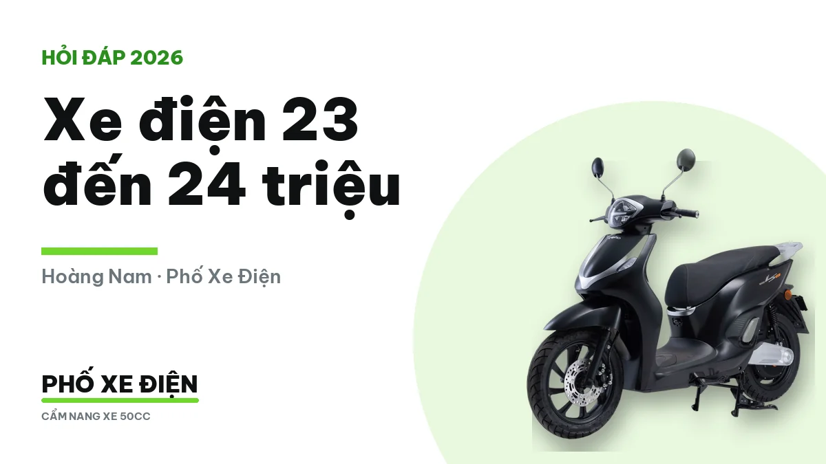 Xe điện 24 triệu Velia E Yaka SH LS007 Vibera Shine