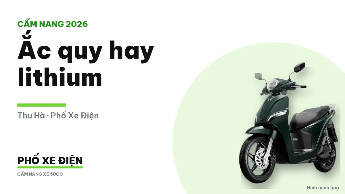Hai xe điện đỗ cạnh nhau trong sân nhà buổi sáng