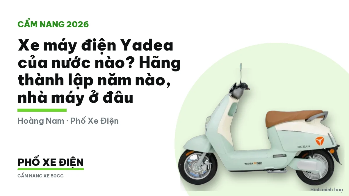 Xe máy điện Yadea xếp trước cửa hàng
