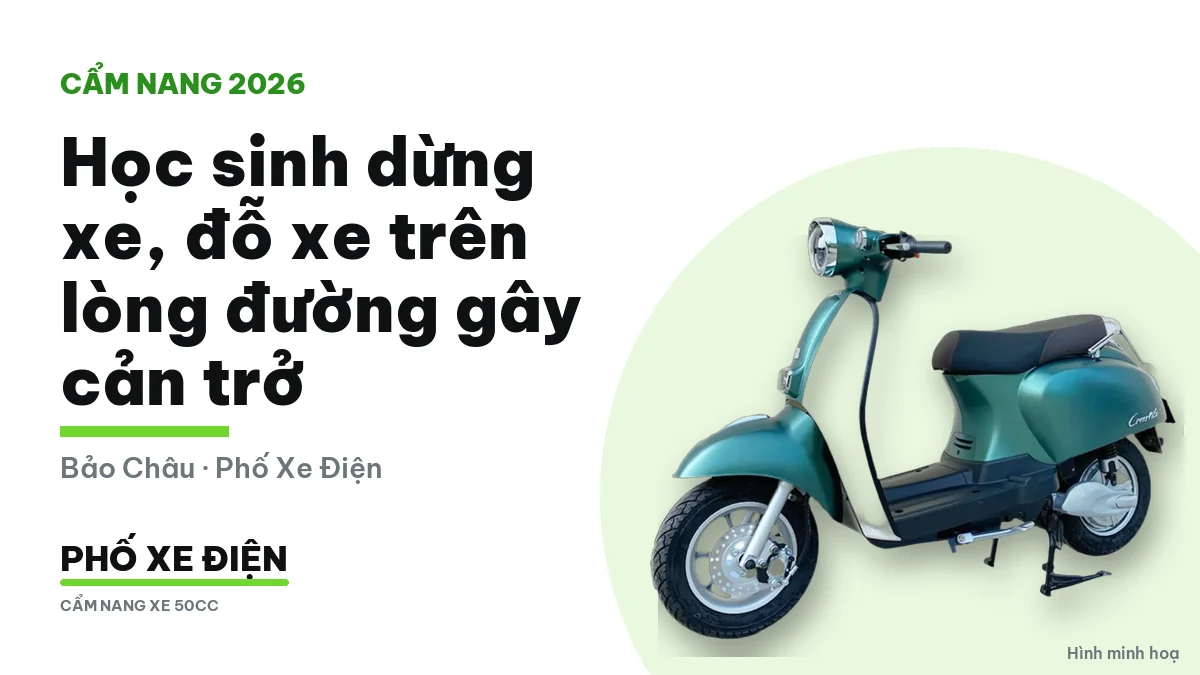 Xe máy dừng đỗ trên lòng đường phạt bao nhiêu