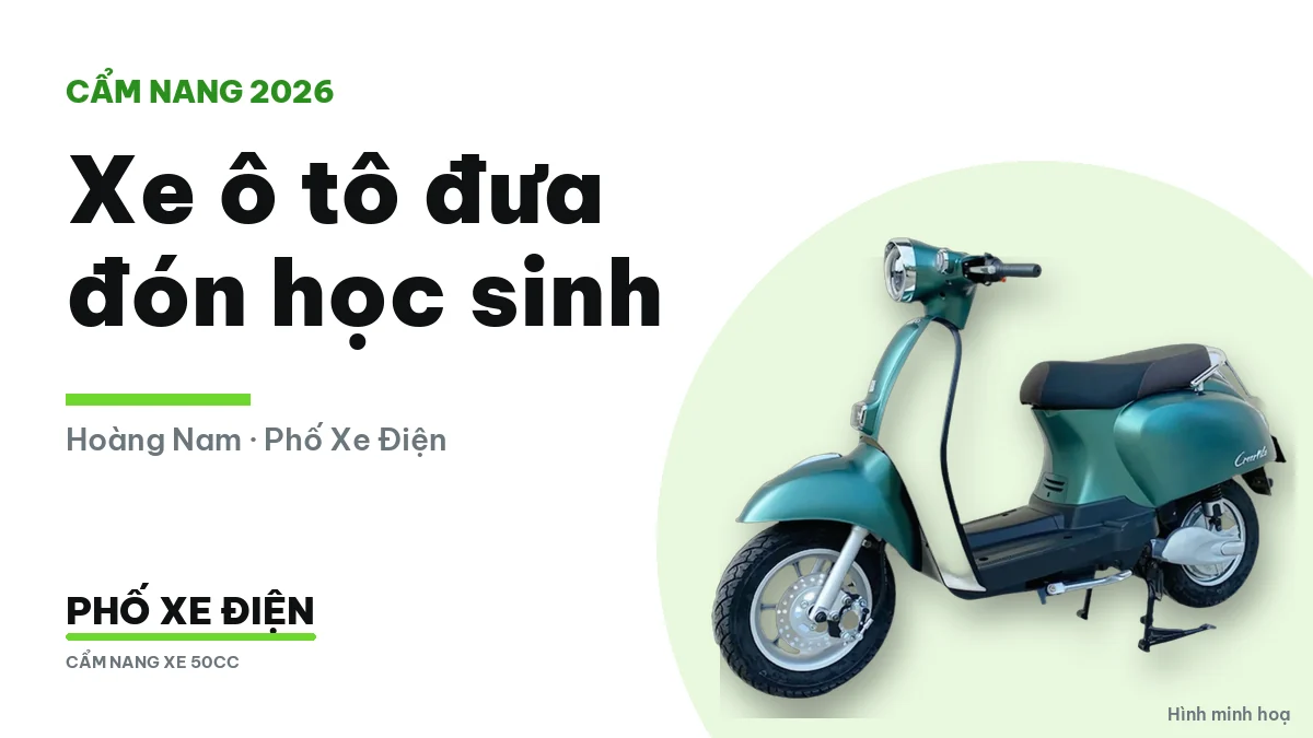 Xe ô tô đưa đón học sinh tiểu học