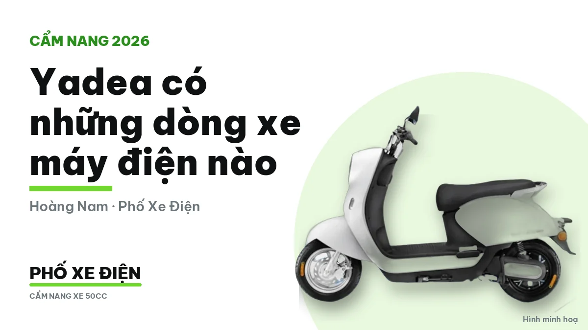 Các dòng xe điện Yadea