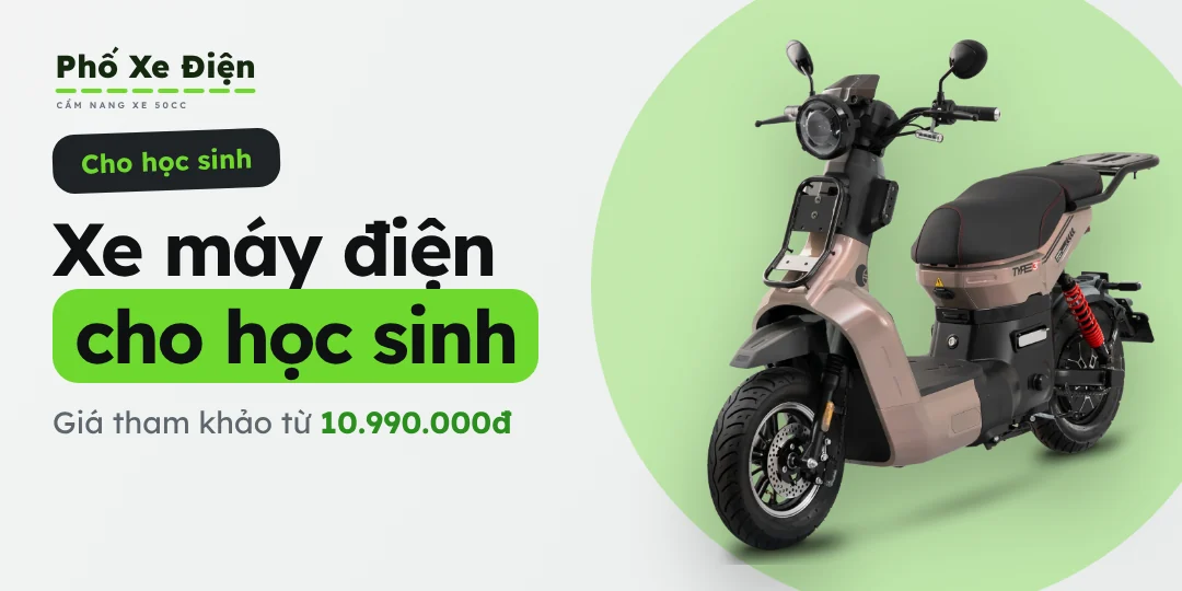 Xe máy điện cho học sinh, giá tham khảo từ 10.990.000đ